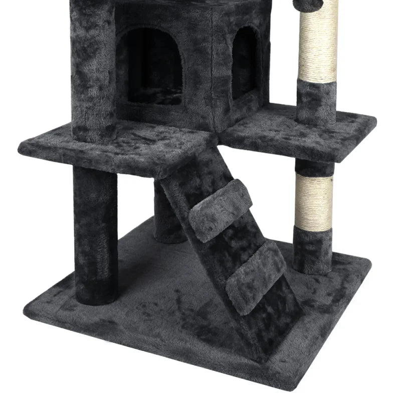 Multi-Level Cat Tree Tower Climb Furniture Scratching Post Durable Kitten Jumping Toys Cozy Condo Top Perch Pet Supplies